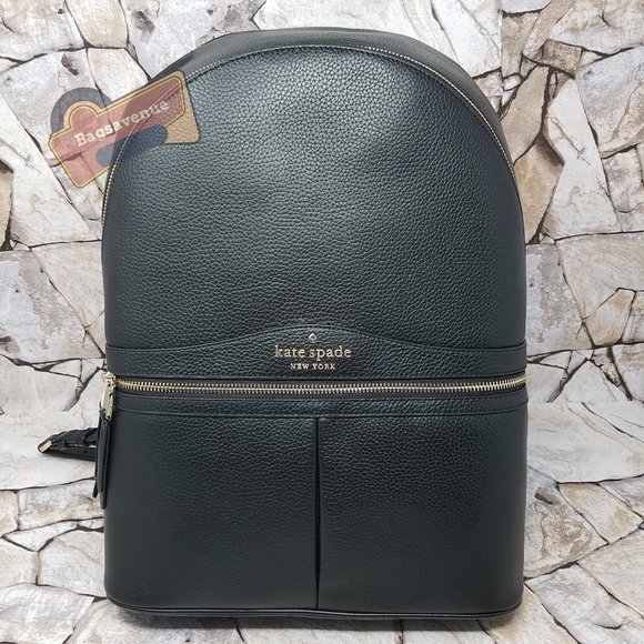 kate spade Handbags - Large Backpack Karina Black Leather Kate Spade